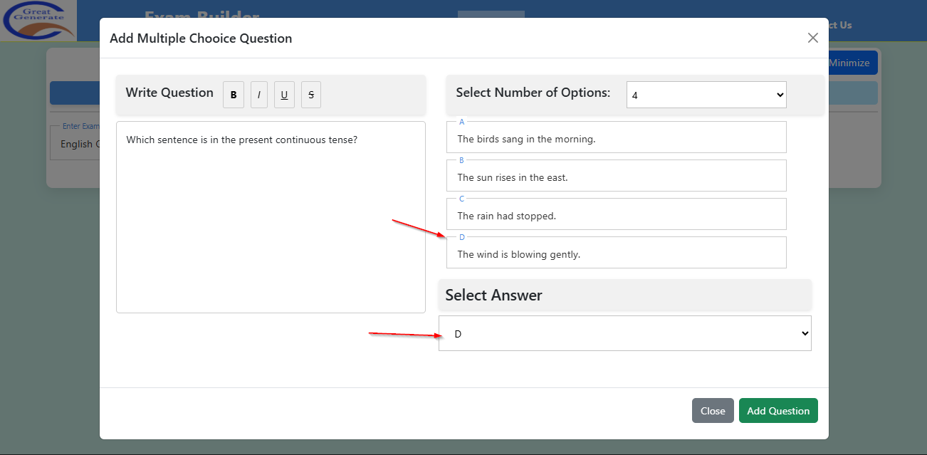 Exam Builder 3